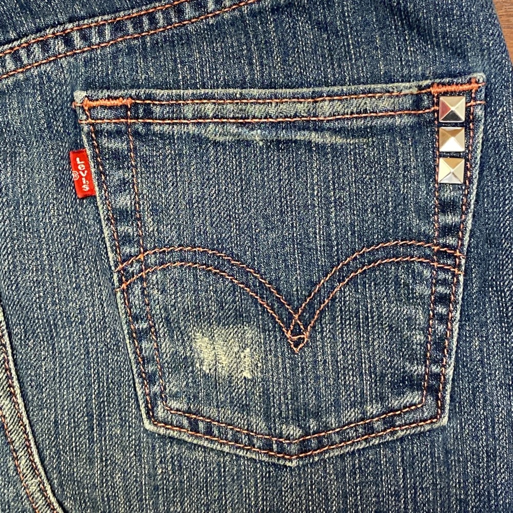 Levi’s Ltd Edition Denim Skirt Embellished Sz 1 - Picture 6 of 10
